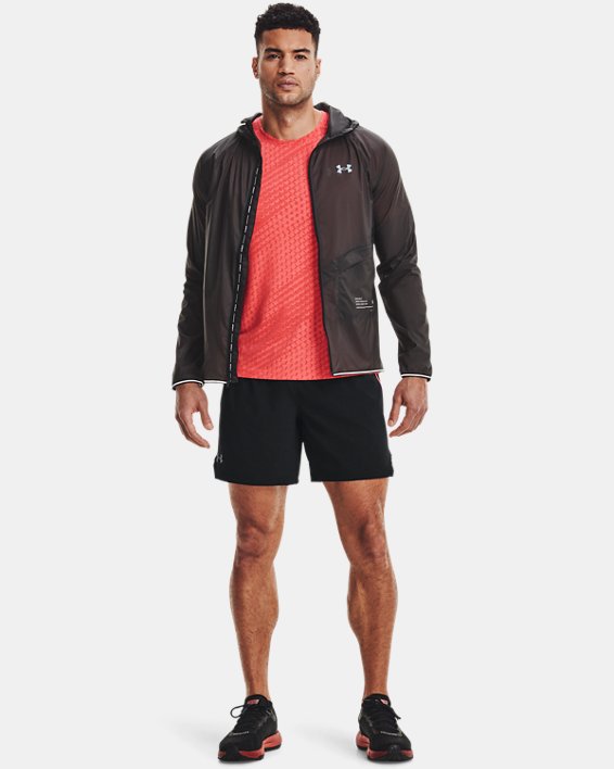 Men's UA Qualifier Storm Packable Jacket, Gray, pdpMainDesktop image number 2